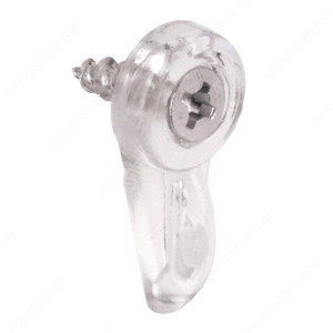 Mirror Retainer Clip, Installed on the back of a frame, Width 7/16 in, Material Polyethylene, Length 7/8 in, Finish Tan PRO-PACK 25 Mirror Retainer Clip, Installed on the back of a frame, Width 7/16 in, Material Polyethylene, Length 7/8 in, Finish Tan PRO-PACK 25