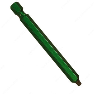 Square Bits for Many Uses, SKB, Size #1, Length 1 in, Compatible Screws #5-6-7, Finish Green