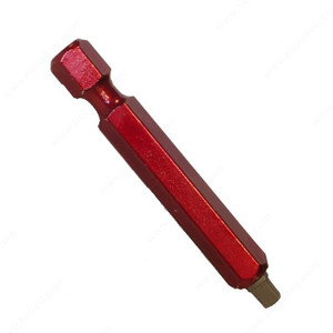 Square Bits for Many Uses, SKB, Size #2, Length 2 in, Compatible Screws #8-9-10, Finish Red Square Bits for Many Uses, SKB, Size #2, Length 2 in, Compatible Screws #8-9-10, Finish Red