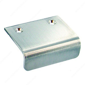 Contemporary Stainless Steel Edge Pull - SN, Finish Stainless Steel, Length - Overall Dimensions 70 mm, Width - Overall Dimensions 17 mm Contemporary Stainless Steel Edge Pull - SN, Finish Stainless Steel, Length - Overall Dimensions 70 mm, Width - Overall Dimensions 17 mm