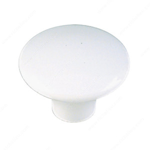 Functional Plastic Knob - 390, Finish White PRO-PACK 10 Functional Plastic Knob - 390, Finish White PRO-PACK 10