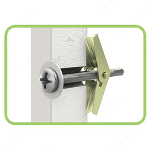 Toggle Bolt, Diameter 1/8 in, Length 2 in PRO-PACK 2 Toggle Bolt, Diameter 1/8 in, Length 2 in PRO-PACK 2