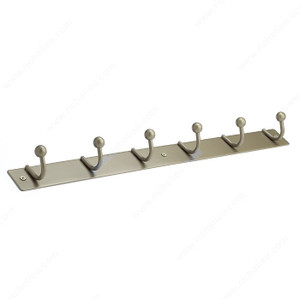 Utility Hook Rack - 169, Board Finish Matte Nickel, Finish Matte Nickel, Our Divisions Richelieu Utility Hook Rack - 169, Board Finish Matte Nickel, Finish Matte Nickel, Our Divisions Richelieu