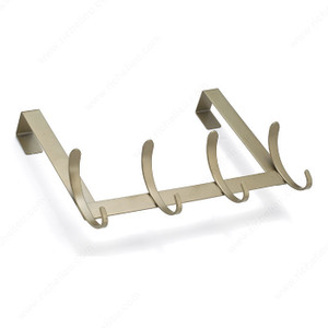 Contemporary Over-The-Door Hook - 174, Finish Matte Nickel, Our Divisions Richelieu