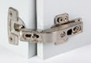 Pie Cut Corner Hinges, 42mm, Screw On Cup, Self-Closing Pie Cut Corner Hinges, 42mm, Screw On Cup, Self-Closing