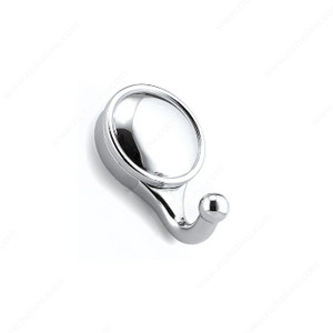 Contemporary Metal Hook - 5629, Finish Chrome PRO-PACK 2 Contemporary Metal Hook - 5629, Finish Chrome PRO-PACK 2