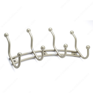 Utility Hook Rack - 993, Board Finish Matte Nickel, Finish Matte Nickel Utility Hook Rack - 993, Board Finish Matte Nickel, Finish Matte Nickel