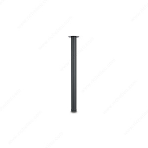 710 mm (28'') - Adjustable Round Table Leg - 1507, 25 mm (1'') adjustment, Finish Matte Black 710 mm (28'') - Adjustable Round Table Leg - 1507, 25 mm (1'') adjustment, Finish Matte Black