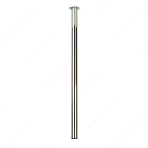 700 mm (27-1/2'') - Round Design Table Leg - 3817, Finish Chrome 700 mm (27-1/2'') - Round Design Table Leg - 3817, Finish Chrome