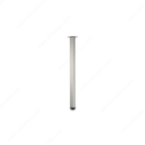 700 mm (27-1/2'') - Adjustable Square Table Leg - 4407, 25 mm (1'') adjustment,