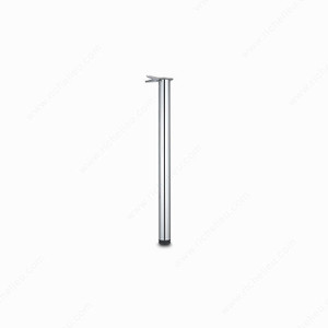 870 mm (34-1/4'') - Adjustable Table Leg - 6158, 30 mm (1- 3/16'') adjustment, Finish Chrome, Features With UPC Code 870 mm (34-1/4'') - Adjustable Table Leg - 6158, 30 mm (1- 3/16'') adjustment, Finish Chrome, Features With UPC Code