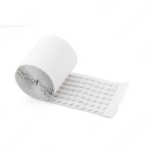 Heavy-Duty Self-Adhesive Felt Pads 3/8 - rounds (1000), Felt self- adhesive bumper silencing pads., Finish White Heavy-Duty Self-Adhesive Felt Pads 3/8 - rounds (1000), Felt self- adhesive bumper silencing pads., Finish White