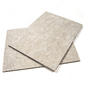 ECO FELTAC Sheet Felt Pads, Length - Overall Dimensions 9 in, Width - Overall Dimensions 6 in, Finish Beige ECO FELTAC Sheet Felt Pads, Length - Overall Dimensions 9 in, Width - Overall Dimensions 6 in, Finish Beige