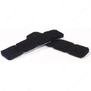 ECO FELTAC Square Felt Pads, Finish Black ECO FELTAC Square Felt Pads, Finish Black