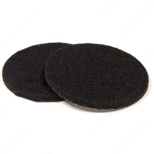 ECO FELTAC Round Felt Pads, Diameter 3 in, Finish Black ECO FELTAC Round Felt Pads, Diameter 3 in, Finish Black