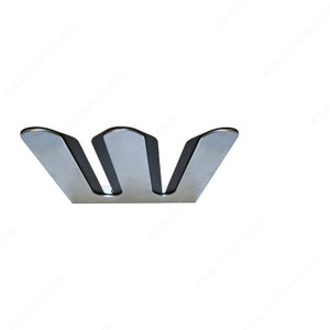 Wine Glass Holder, Width 10 3/8 in, Material Brushed Aluminum, Number of Glasses 6 Wine Glass Holder, Width 10 3/8 in, Material Brushed Aluminum, Number of Glasses 6