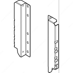 Regular Back Fixing Brackets for Drawer Height D (224mm, 8-7/8), Finish Silk White PRO-PACK 3 Regular Back Fixing Brackets for Drawer Height D (224mm, 8-7/8), Finish Silk White PRO-PACK 3