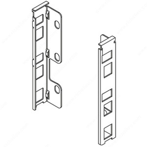 Back Fixings Bracket Left / Right, Drawer Height Legrabox K (128.5 mm) PRO-PACK 5 Back Fixings Bracket Left / Right, Drawer Height Legrabox K (128.5 mm) PRO-PACK 5
