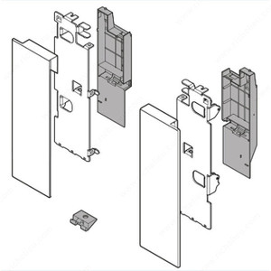 Front Fixings Left / Right, Finish Orion Gray, Mounting Screw-on, Drawer Height Legrabox C (177 mm, 6-31/32"), Drawer Type Inner with tubes Front Fixings Left / Right, Finish Orion Gray, Mounting Screw-on, Drawer Height Legrabox C (177 mm, 6-31/32"), Drawer Type Inner with tubes