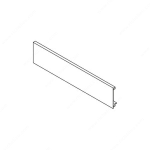 Legrabox Front Section for Inner Drawer with Tube, Finish Orion Gray Legrabox Front Section for Inner Drawer with Tube, Finish Orion Gray