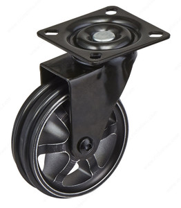 Aluminum Single Wheel Design Caster - Rustic Iron Choose size