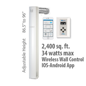Humidex Basement Unit with HCS & myHome Technologies (96" High Wireless Unit with Mobile App option + Wireless control BmH-Hdex ) Humidex Basement Unit with HCS & myHome Technologies (96" High Wireless Unit with Mobile App option + Wireless control BmH-Hdex )