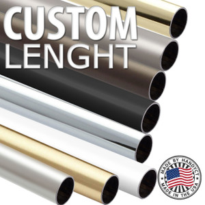 ROUND Aluminum CLOSET ROD Exact size cut, 1-5/16"DIA, Choose your color and length ROUND Aluminum CLOSET ROD Exact size cut, 1-5/16"DIA, Choose your color and length
