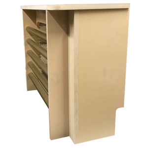 Unfinished MDF Radiator Cover With aluminum Sheet and rods for protection Total Size 32" Width x 6" Depth x 24" Height - MD19 Unfinished MDF Radiator Cover With aluminum Sheet and rods for protection Total Size 32" Width x 6" Depth x 24" Height - MD19
