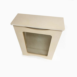 Unfinished MDF Radiator Cover With Aluminum Sheet Total Size 24" Width x 6" Depth x 28" Height - MD20