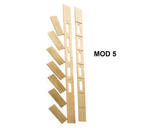 Wood Ladder, Library Ladder, Unassembled, Poplar Oak Pine MD5 Wood Ladder, Library Ladder, Unassembled, Poplar Oak Pine MD5