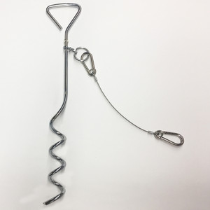 Dog Stake with Tie Out Cable - The Complete Tether System for Small to Medium Pets to Play in The Yard, Camping, or Outdoors Dog Stake with Tie Out Cable - The Complete Tether System for Small to Medium Pets to Play in The Yard, Camping, or Outdoors