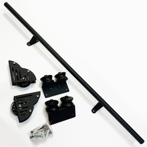 Rolling Ladder Hardware Library Sliding Ladder Hardware Kit with 39'' (1000mm) Round Track/Rail Rolling Ladder Hardware Library Sliding Ladder Hardware Kit with 39'' (1000mm) Round Track/Rail