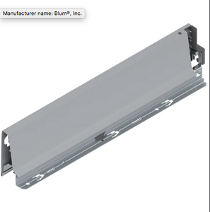 TANDEMBOX 378M Drawer Profile 83.6 mm Height, Gray, 22'' Pair