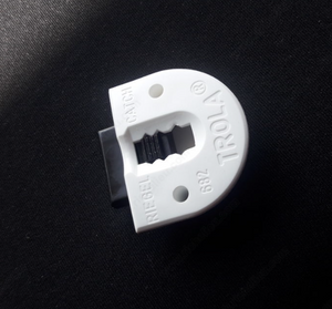 Guide hardware. Trola. Pro-pack of 3. White Guide hardware. Trola. Pro-pack of 3. White