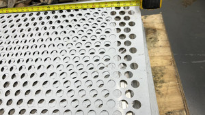 SS316 Stainless steel Perforated 1"D sheet 0.8mm 22G, choose your size. Metal Perforated sheet with Holes-22GA(0.03") and 1" Diameter Holes, 39.3"x 19.6" CUT TO ANY SIZE FREE, CHOOSE SIZE