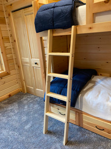 Bunk Bed Solid Wood Ladder, Unassembled - MD4BB, Choose material and Size Bunk Bed Solid Wood Ladder, Unassembled - MD4BB, Choose material and Size