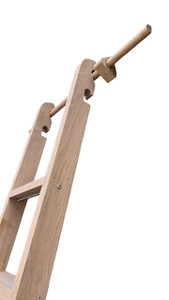 Solid Wood Hook Ladder with Hooks Use or Storage Vertically, Library Attic Ladder, Unassembled - MD4, Wall Hanging Ladder, Choose material and Size "Hook LadderMD4" Solid Wood Hook Ladder with Hooks Use or Storage Vertically, Library Attic Ladder, Unassembled - MD4, Wall Hanging Ladder, Choose material and Size "Hook LadderMD4"