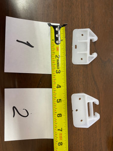 Drawer Slide Backplate Plastic Guide  for wooden slide 1/4"x1-1/8"Natural 10 PCS, Choose #514W or 508W MODEL 1