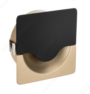Copy of Square Grommet with Half-Moon Opening - Rialto Limited Edition. Color: Matte Black/Verona Gold