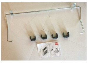 Bracket and Caster Set for Toe Kick Application Bracket and Caster Set for Toe Kick Application