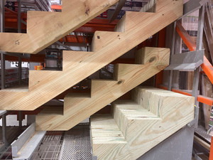 Fir Pine Wood Stair Stringer Choose Size 2pcs Fir Pine Wood Stair Stringer Choose Size 2pcs