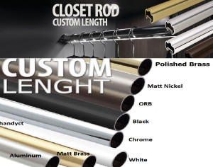 Perfecta LED Lighted Round Closet Rod,Choose Length Battery or Wired Motion 1 5/16" Perfecta LED Lighted Round Closet Rod,Choose Length Battery or Wired Motion 1 5/16"