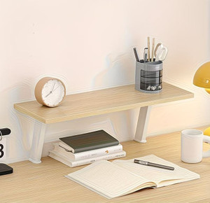 1pc Wooden Floating Desk Shelf "JURAF" with Clamp,Rectangular No-Drill Countertop Organizer , add Multiple Levels for Home Office, No drilling required, Perfect for Books, Pens, The Best Gifts for Thanksgiving and Christmas