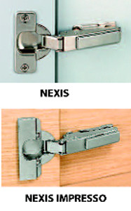 100D Self-Closing and Free Swinging Hinges, 45mm, Screw-On Cup, Free Swinging 100D Self-Closing and Free Swinging Hinges, 45mm, Screw-On Cup, Free Swinging