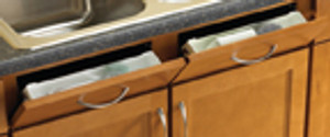 Plastic Sink Tip-Out Trays, 14"W x 1-5/8"D x 3"H, No Tab Stops, White Plastic Sink Tip-Out Trays, 14"W x 1-5/8"D x 3"H, No Tab Stops, White