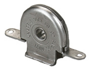 Enclosed Steel Sheaves, 5/16"W x 1-1/4"H x 2-1/4"L, Heavy Doors, Ball Bearing Wheel Enclosed Steel Sheaves, 5/16"W x 1-1/4"H x 2-1/4"L, Heavy Doors, Ball Bearing Wheel
