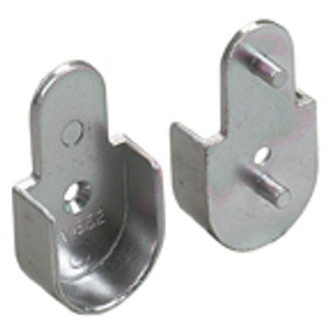 1-1/16" Diameter Chrome Flanges, Open, Chrome Look