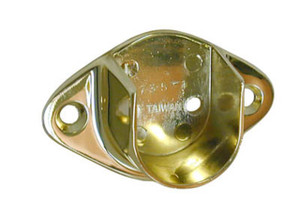 ONE Flange FOR 1-1/16" Diameter, Open, Brass Look 386/KV735BR /3.1z