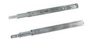 Side Mount, Ball Bearing Slides, Drawer Member, 18", Zinc, 100-Pack