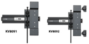 Pocket Door Slides, 72", Pinion Shaft, Ebony Black